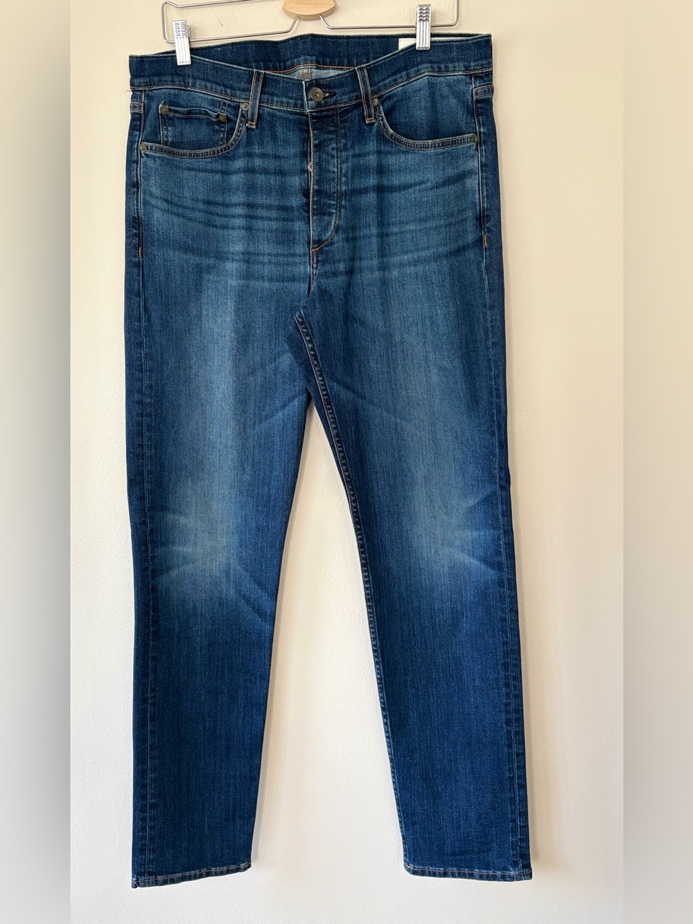 Rag & Bone Fit 2 Slim Throop Jeans Men’s Size 34 Medium Wash Button Fly Stretch